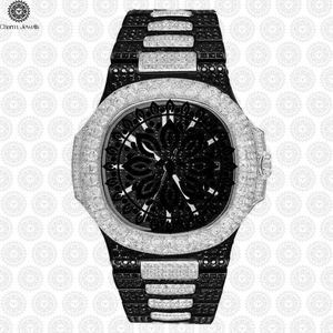 Montre de luxe pour homme Charm Jewels en acier inoxydable, boîtier de 40 mm, mouvement mécanique, cadran en cristal saphir, date automatique luminescente, 10 bars - Product Image 2