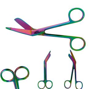 กรรไกรตัดผ้าพันแผลลิสเตอร์กรรไกรตัดไทเทเนียมสำหรับพยาบาลทางการแพทย์ขนาด14ซม. มีมุม - Product Image 1