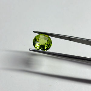 Pierre précieuse péridot naturelle ronde à facettes, olive, calibrée pour la fabrication de bijoux, de 3 mm à 10 mm - Product Image 2