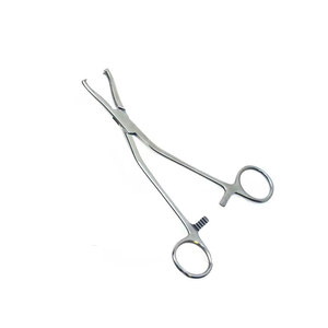 Pince à os orthopédique manuelle Dingman en acier inoxydable, design incurvé, 2x2 dents, robuste, grande taille - Product Image 1
