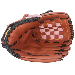 Leather Baseball Glove Right-Handed Outfield Full Finger H-Web <b>Hook</b> And Loop Closure Adult Size Non-Slip All Seasons - Product Image 5