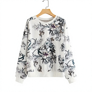 Sweat-shirt décontracté pour femme, col rond, imprimé personnage de dessin animé, manches longues, tricoté, anti-rétrécissement, 200g, doux et ample, idéal pour l'hiver et la Saint-Valentin - Product Image 1