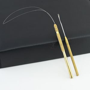 Professional Hair <b>Extension</b> Hook Loop Tool Micro Ring Needle Threader for Nano <b>Beads</b> I Tip Salon Installation Tool Set - Product Image 1