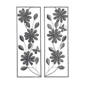 Conjunto de 2 Cuadros Metálicos Rectangulares Modernos para Decoración de Interiores de Comedor, Sala de Estar, Dormitorio y Hotel - Product Image 4