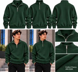 Sudadera con Cierre de Cremallera, Directo de Fábrica, Algodón y Poliéster Premium, Transpirable, Cálida, Manga Larga, Estilo Urbano, para Invierno - Product Image 1