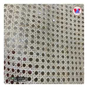 Rouleau de cannage en rotin blanc semi-blanchi à tissage carré, maille de canne pour cloison de pièce moderne, tête de lit, meubles, 15m B2B - Vente chaude - Product Image 1