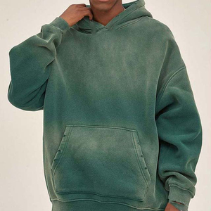 เสื้อฮู้ดดี้ผ้าฟลีซทรงสลิมฟิต 100% คอตตอน ล้างสีแบบแอซิดวอช สำหรับผู้ชาย คอลเลคชั่นใหม่ปี 2026 ขายดี รับผลิตแบบ OEM เป็นมิตรต่อสิ่งแวดล้อม - Product Image 3