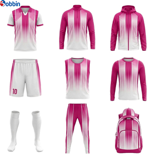 Conjunto de Uniforme de Fútbol de Alta Calidad, Transpirable y Cómodo, Camiseta de Fútbol Sublimada con Degradado Amarillo y Blanco, Pantalones Cortos - Product Image 3