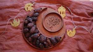 Handmade Wooden Ramadan Tray Arabic Dates and Sweets Serving <b>Platter</b> Customized Dish for Eid Majlis Table Decoration Wholesale - Product Image 4