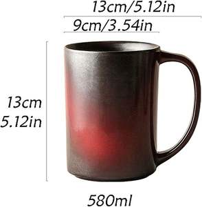 Taza de cerámica de alta calidad para té y café con logo y aislamiento al vacío, opción de regalo, taza de cerámica con diseño de mango ergonómico. - Product Image 6