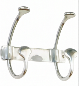 Premium Metal <b>Hook</b> Rack <b>With</b> <b>Mirror</b> Finish Rust Resistant <b>Hooks</b> For Clothing Storage Minimalist Design Stylish Home Decor - Product Image 1