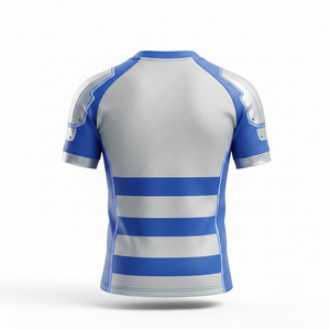 Tenue de rugby 7V7 de haute qualité à manches courtes, impression par sublimation personnalisée, équipement de match professionnel, ensemble de vêtements d'équipe de rugby à séchage rapide - Product Image 3