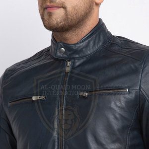 Wholesale <b>Cheap</b> Price Men Leather <b>Jacket</b> Top Manufacturer Premium Quality Men Leather <b>Winter</b> <b>Jacket</b> - Product Image 6