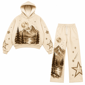Conjunto Deportivo de Otoño de Dos Piezas Unisex, Sudadera de Felpa de Algodón de Peso Medio, Pantalones Deportivos Elásticos, Trajes Deportivos Informales de Otoño - Product Image 1