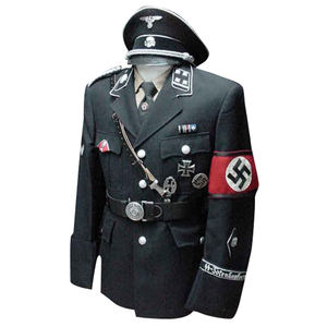 Tunique et pantalon en tissu de laine vert unisexe, uniforme tactique allemand gris champêtre avec service OEM et logo, style formel ACU - Product Image 1