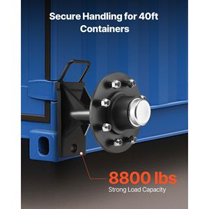 Kit Ruote Rinforzate a 8 Fori per Container da 20 e 40 Piedi, Cinghie di Fissaggio per Assali, per Spostamento di Trasmissioni e Assali di Camion - Product Image 3