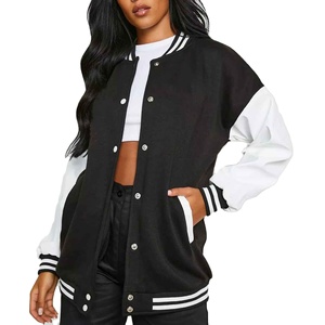 แจ็กเก็ตผ้ากำมะหยี่ปักลายตัวอักษรมหาวิทยาลัยสำหรับผู้ชายผู้หญิงคอตตอน100% ระบายอากาศคอตตอนแขนฤดูหนาว - Product Image 6