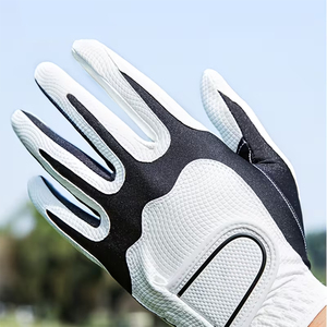 Custom Made Plus Size Left Hand Golf Gloves Sports Adjustable <b>Strap</b> Cabretta Sheepskin Leather Golf Gloves - Product Image 3