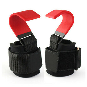 Ganchos de Neopreno para Levantamiento de Pesas con Correa Ajustable para Muñeca, para Gimnasio, Fitness y Culturismo al Aire Libre - Product Image 1