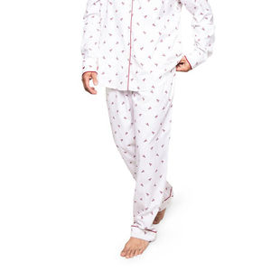 Conjunto de Pijama de Satén para Hombre con Logotipo Personalizado, Cierre Frontal con Botones, Ropa de Dormir y Camisas - Product Image 3