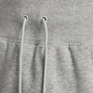 Mini-jupe en tricot à taille haute pour femme avec cordon de serrage, gris uni, style décontracté, à porter toute l'année - Product Image 4