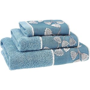 Ensemble de serviettes de bain de luxe moderne, 3 pièces, décoration de salle de bain contemporaine, serviette de bain, serviette à main, serviette de toilette - Product Image 4