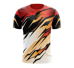 T-shirts sportifs pour hommes personnalisés imprimés - Séchage rapide 100% polyester avec logo pour la promotion de la marque - Product Image 2