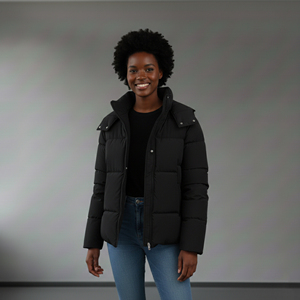 Chaqueta de Mujer para Invierno 2025, Impermeable, Transpirable, Tejida, Reversible, Rellena de Algodón, Gruesa, Cálida, con Borlas de Piel y Cuello de Peluche - Product Image 3