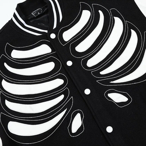 Wholesale Slim Custom Logo Plus Size Casual <b>Summer</b> Woolen Windproof Quick Dry Baseball Varsity <b>Jacket</b> <b>Men</b> - Product Image 6