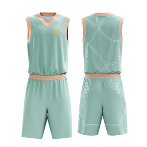 Uniforme de Baloncesto sin Mangas con Cuello en V, Transpirable, con Estampado Geométrico Sublimado, que Absorbe la Humedad - Product Image 1