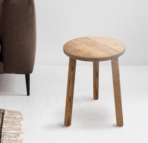 Tabouret moderne réglable en bois massif rustique avec rembourrage en velours fait à la main et écologique pour une utilisation dans la chambre et l'appartement-Tradebyd - Product Image 1