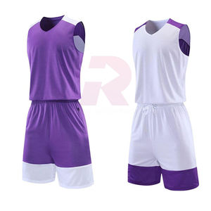 Maillot de basket-ball réversible personnalisé en maille respirante grande taille, 100 % polyester, qualité supérieure, vente en gros à prix abordable - Product Image 4