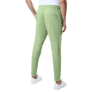 Pantalon homme coupe slim taille mi-haute style décontracté avec poches latérales séchage rapide léger facile à porter toute la journée intérieur ou extérieur - Product Image 2