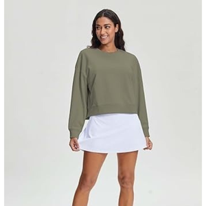 Sweat-shirt à capuche en coton personnalisé pour femmes, sweat-shirt oversize uni pour femmes, sweat-shirts à capuche personnalisés pour femmes - Product Image 4