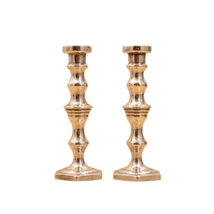 Wholesale Luxury Antique <b>Brass</b> Candle Holder Metal Gold <b>Candlestick</b> Taper Stand For Wedding Centerpieces Christmas Table Decor - Product Image 1