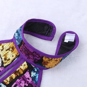 Traje de Baile para Niña, Top Corto con Vestido de Tutú, Conjunto de Pinza de Pelo de Flores, Ballet, Jazz, Salón, Actuación en Escenario, 3-12 - Product Image 3