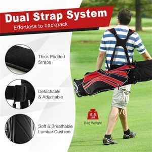 Sac de transport de golf portable et léger en cuir PU, imperméable, pour chariot de golf et clubs, idéal pour les enfants, avec impression de logo personnalisée - Product Image 6