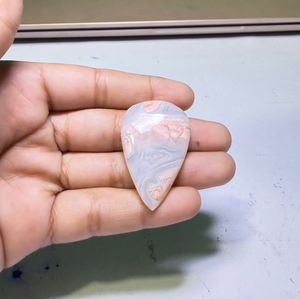 High Quality Natural Cotton Candy Agate Cabochon Loose Gemstone Jewelry Making Material - Product Image 3