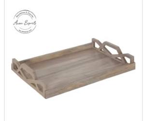 Elegante Bandeja de Servir con Espejo y Asas Curvas, Organizador Estilizado para Mesa de Centro, Barra de Bar, Decoración del Hogar - Product Image 3