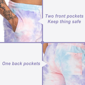 Pantalones Cortos Casuales Tie Dye para Hombre, Tendencia 2026, Estilo Deportivo, Jersey Suave de Lujo, Logotipo Personalizado, Ropa Deportiva Vibrante - Product Image 6