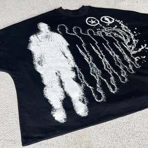 เสื้อยืดโอเวอร์ไซส์พิมพ์ลายตามสั่งสำหรับผู้ชายและผู้หญิง ผ้าฝ้าย เสื้อยืดสตรีทแวร์แบบยูนิเซ็กส์ - Product Image 5