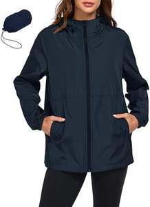 Chaqueta Cortavientos Impermeable para Mujer, Chaqueta Softshell de Poliéster Resistente para Aventuras al Aire Libre y Uso Casual - Product Image 2