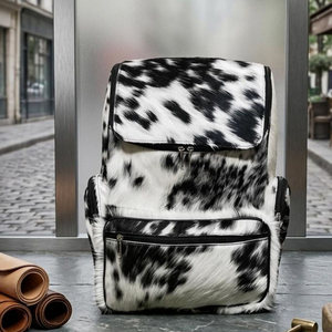 Mochila con estampado animal de piel sintética, 15 pulgadas, con múltiples bolsillos, mochila unisex para el día a día, estilo moderno para todas las estaciones - Product Image 6