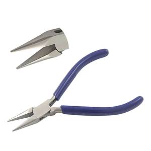 115mm Chain Nose Pliers Smooth Jaws PVC Handles Box Joint Jewelry Making DIY <b>Crafts</b> Crimping Fishing <b>Wire</b> Stripper Circlip OEM - Product Image 1