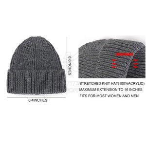 Bonnet moderne KANEKA SPORTS unisexe 100 % acrylique jacquard, tissu courant de haute qualité, confortable, extensible et ajustable pour l'extérieur - Product Image 2