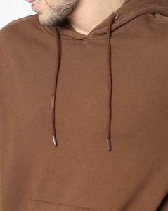 Custom Print Winter Hooded 100% Cotton Fleece Men's Tracksuit Set Flared Pant Pullover Hoodie Streetwear Solid Heavyweight - Product Image 6