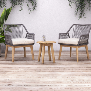Outdoor Furniture Garden <b>Chair</b> With Wicker Rattan and <b>Teak</b> Wooden Frame Material for Garden Set Furniture - Product Image 6