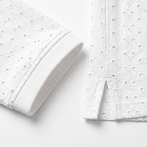 Polo pour homme en tissu ajouré d'été, respirant et décontracté, OEM ODM, vente en gros, usine, logo personnalisé, faible MOQ - Product Image 4