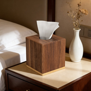 100%premium quality wooden tissue box holder by blossom craft india - Product Image 1