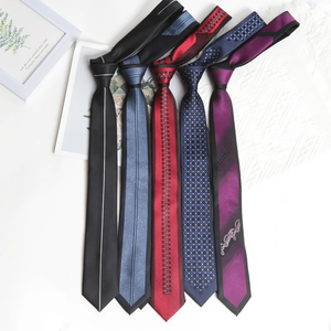 Corbata Clásica para Hombre con Rayas Moradas de 6 cm, Corbata de Satén para Negocios y Eventos Formales - Product Image 2